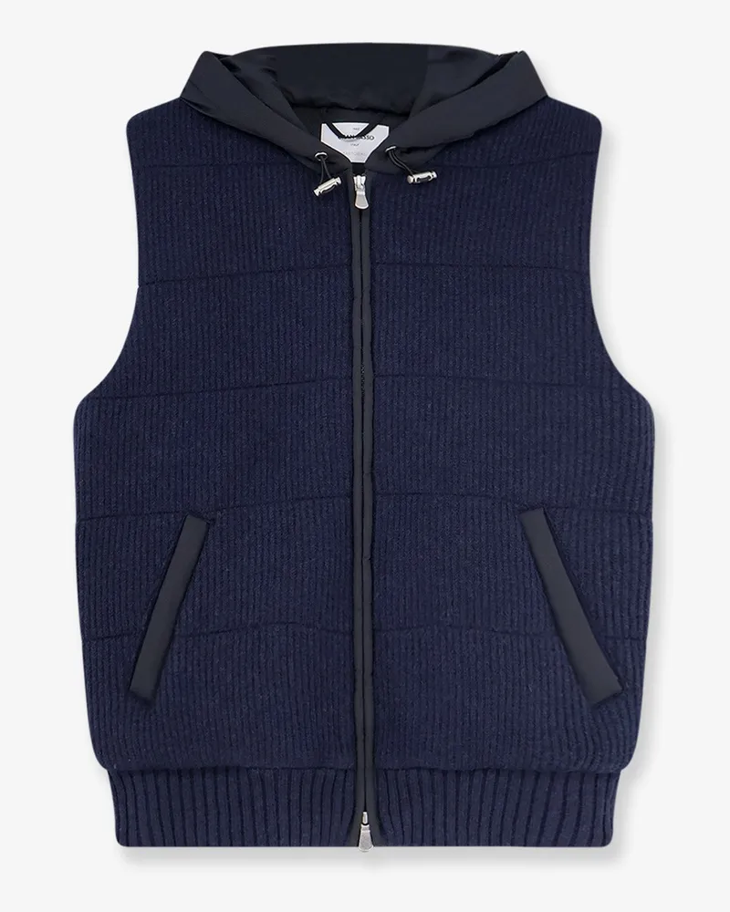 Gran Sasso Sleeveless virgin wool jacket -  - gender_Man Blue