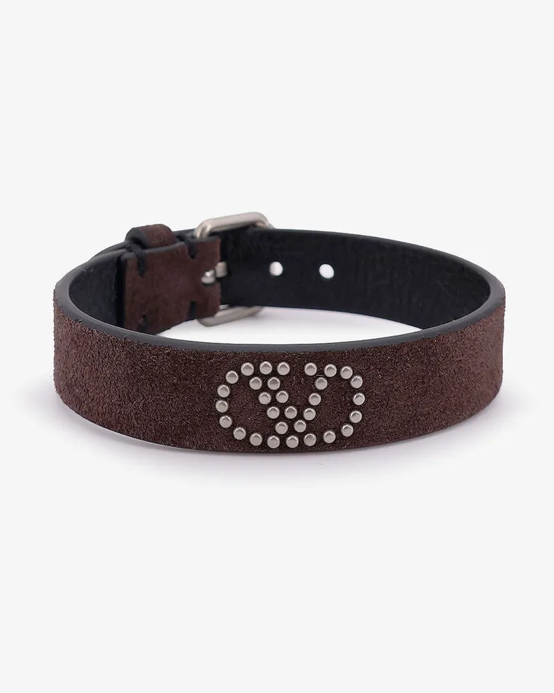 Valentino Garavani leather bracelet - VALENTINO GARAVANI - gender_Man Brown