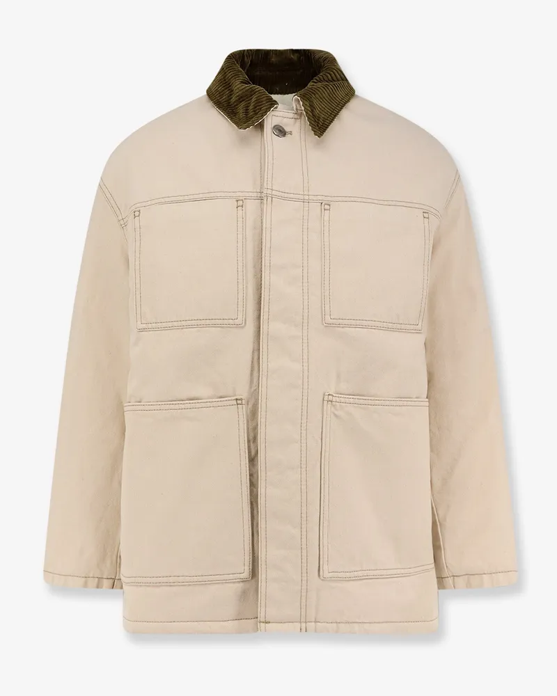AMI Paris Padded denim jacket -  - gender_Man White