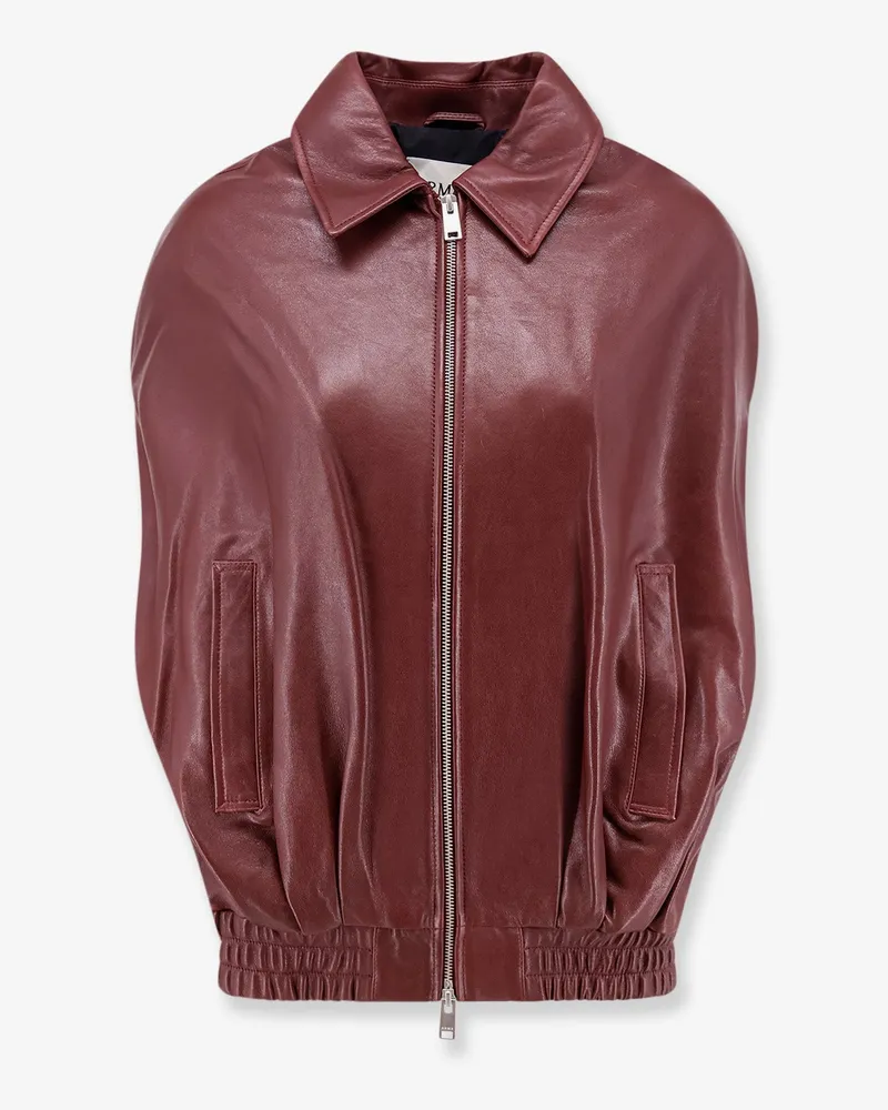 Arma Bina leather sleeveless jacket -  - gender_Woman Red