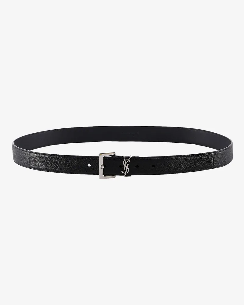 Saint Laurent Leather belt -  - gender_Man Black