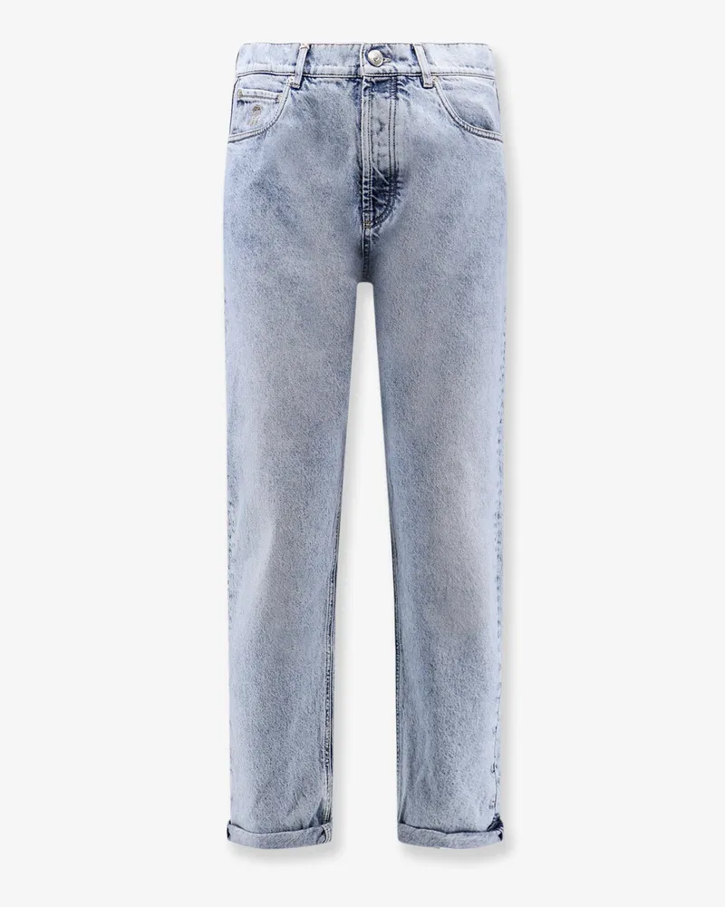 Brunello Cucinelli Stone-washed denim jeans -  - gender_Man Blue
