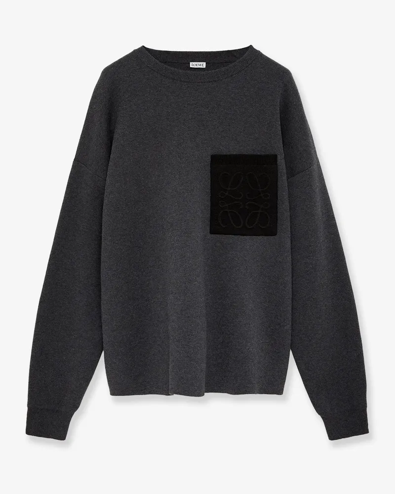 Loewe Anagram cotton blend sweatshirt -  - gender_Man Grey