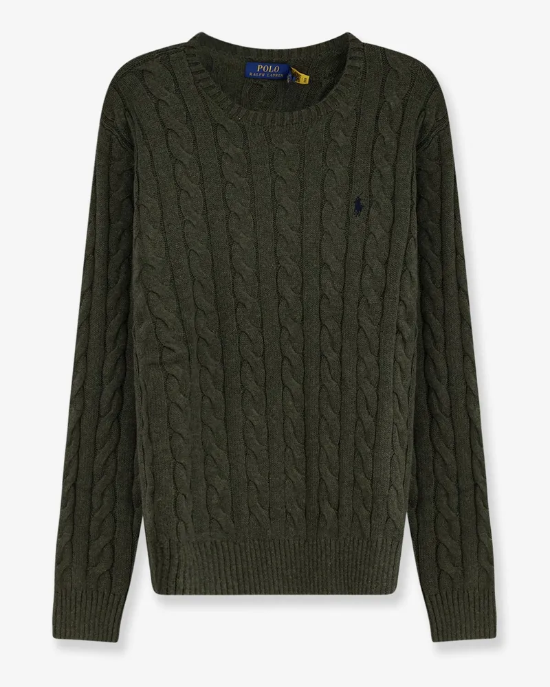 Ralph Lauren Cotton sweater with embroidered logo on the front -  - gender_Man Grey