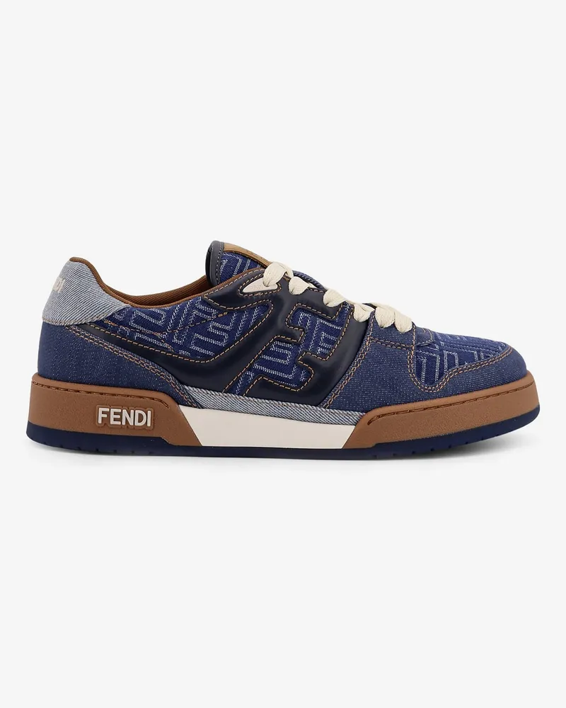 Fendi Match denim sneakers - FENDI - gender_Man Blue