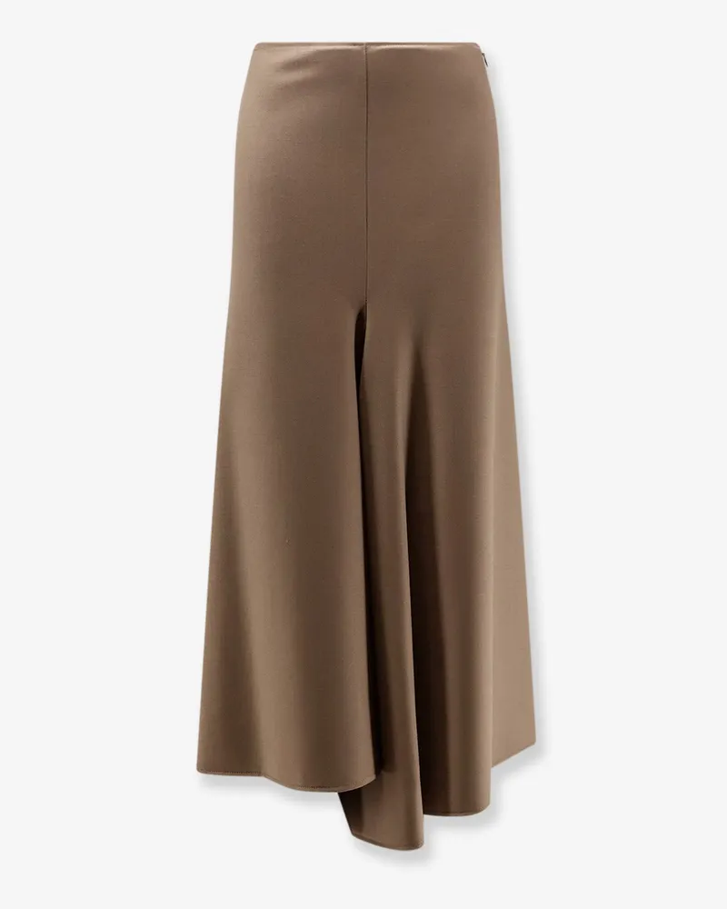 NUDE Wool blend long skirt -  - gender_Woman Brown