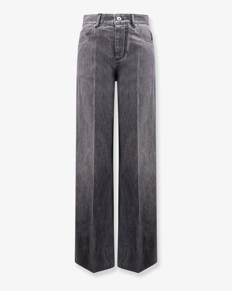 Bottega Veneta Black Washed Palazzo Denim Jeans -  - gender_Woman Grey