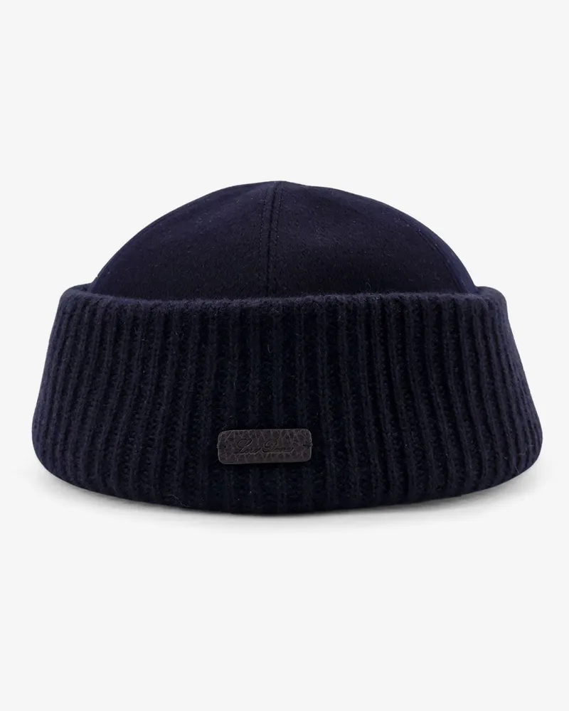Loro Piana Brando cashmere hat -  - gender_Man Blue