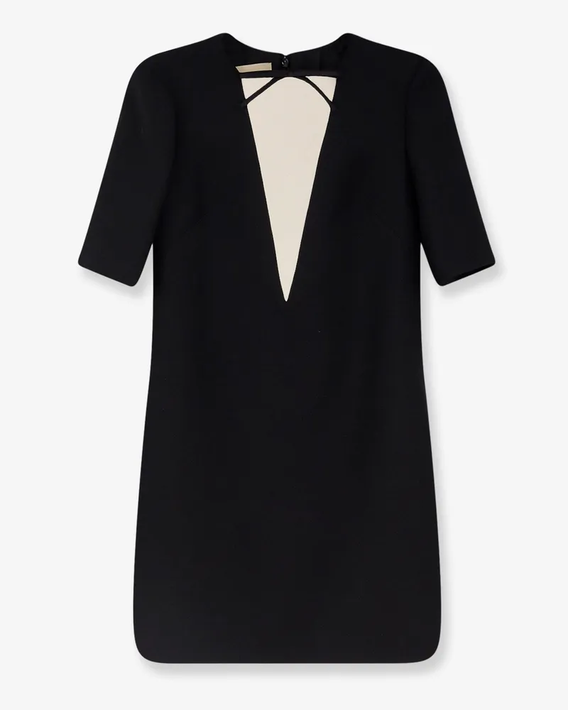 Valentino Garavani Virgin wool and silk mini dress -  - gender_Woman Blue