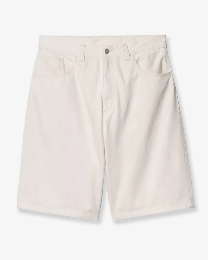 Carhartt WIP Brandon white denim bermuda shorts -  - gender_Man White