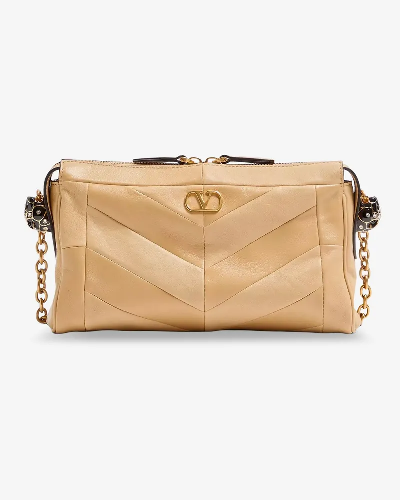 Valentino Garavani Panthea leather crossbody bag - VALENTINO GARAVANI - gender_Woman Beige