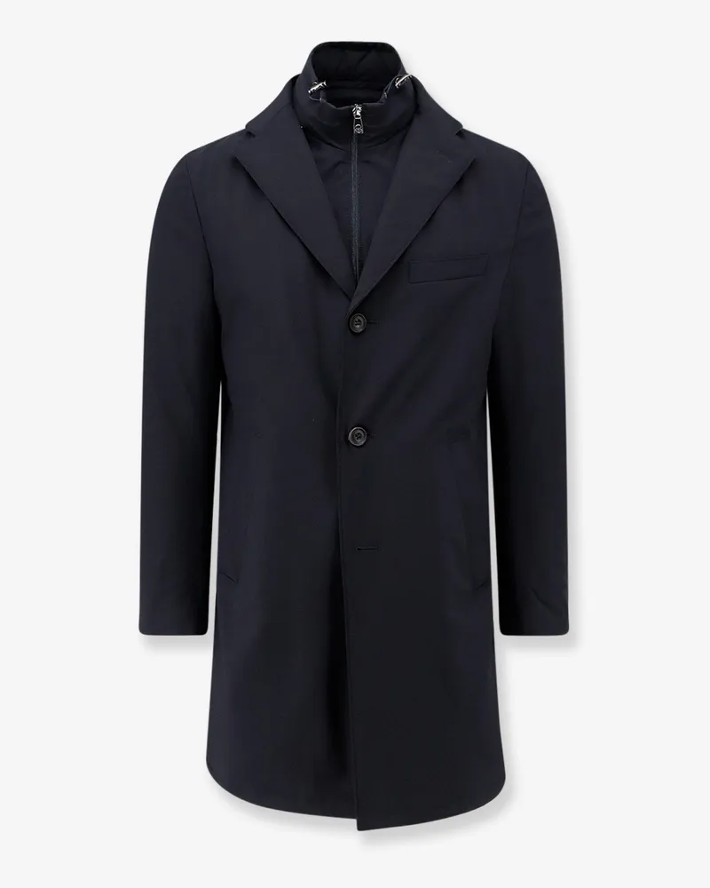 Corneliani Casual nylon coat with virgin wool lining -  - gender_Man Black