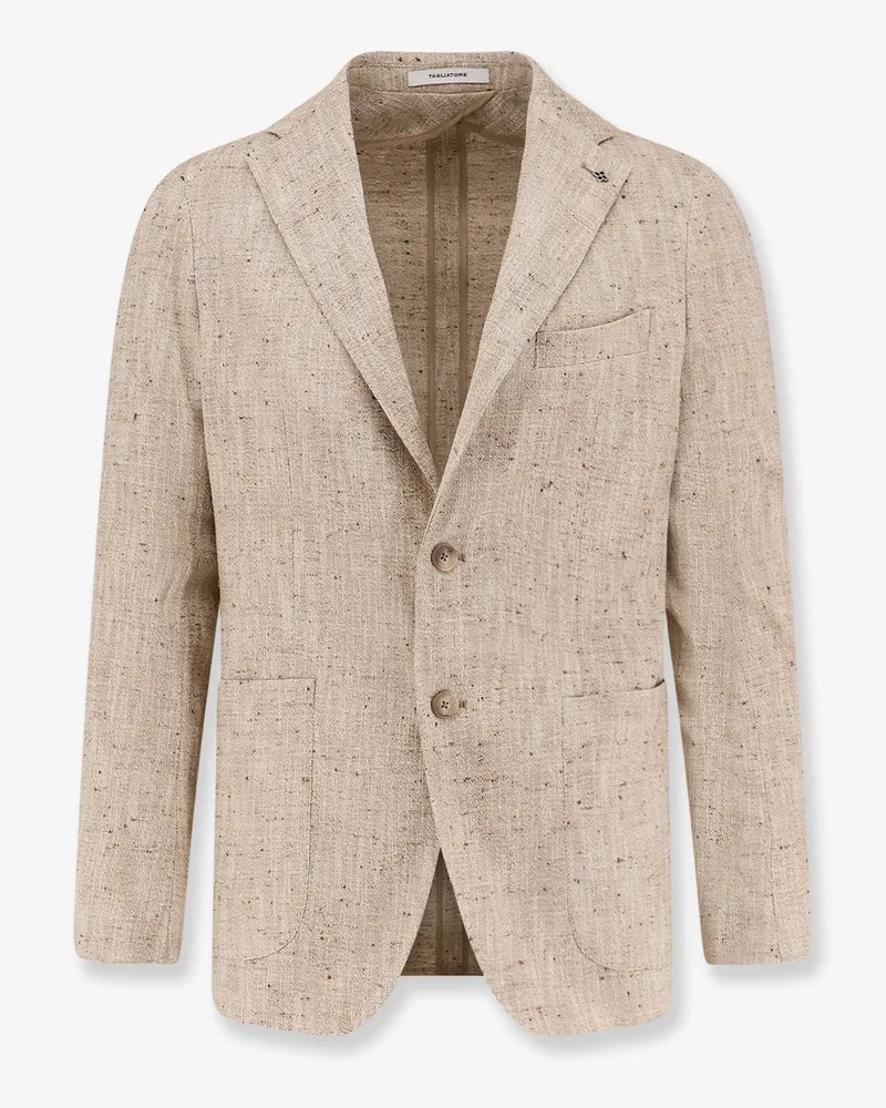 Tagliatore Cotton, silk and hemp blazer -  - gender_Man Beige
