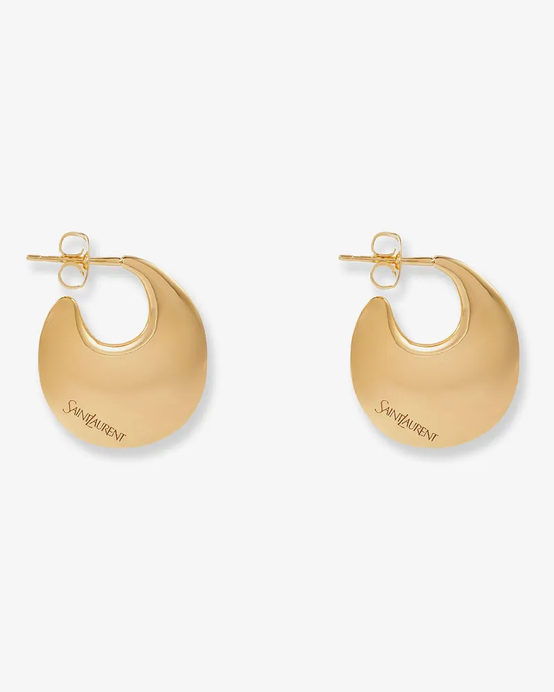 Saint Laurent Brass earrings with gold finishes -  - gender_Woman Gold