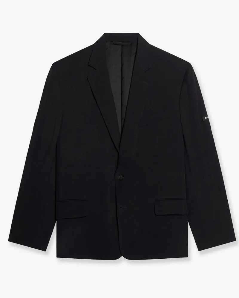 Balenciaga Washed SB viscose blazer -  - gender_Woman Black