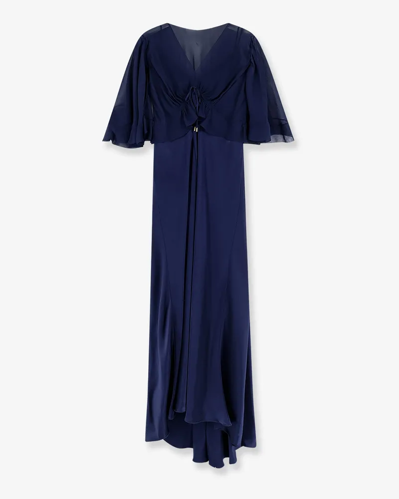 Alberta Ferretti Satin long dress -  - gender_Woman Blue