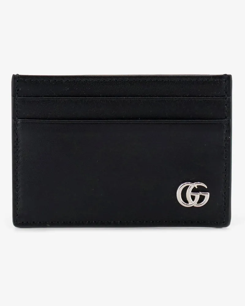 Gucci GG Marmont leather card holder with money clip -  - gender_Man Black