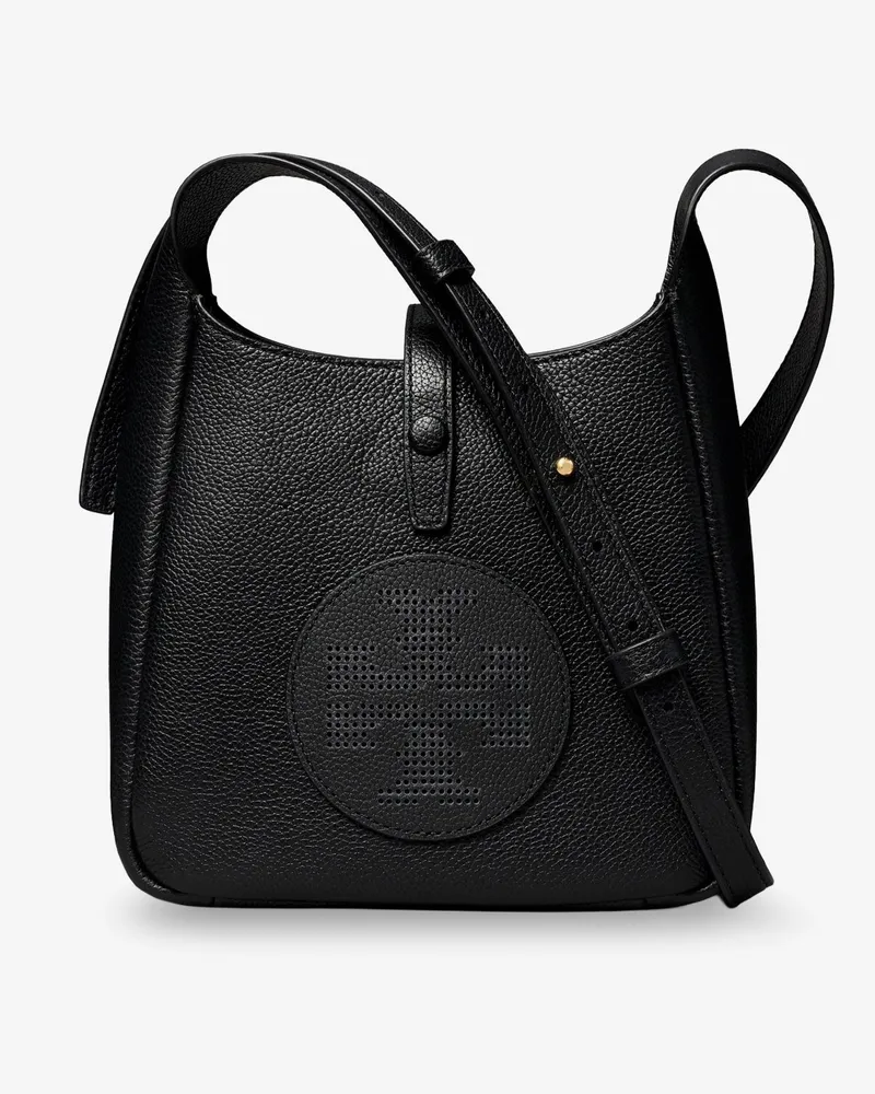 Tory Burch Miller Swing shoulder bag in black hammered leather -  - gender_Woman Black