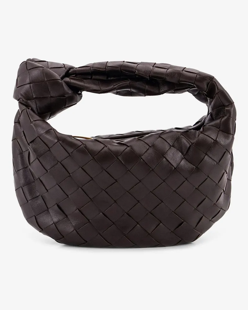 Bottega Veneta Mini Jodie leather handbag with Intrecciato motif -  - gender_Woman Brown