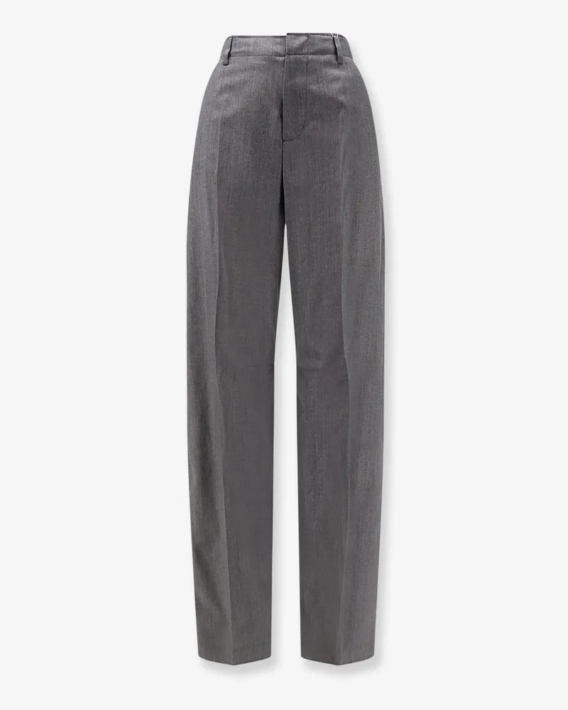 Maison Margiela Virgin wool and cotton trousers -  - gender_Woman Grey