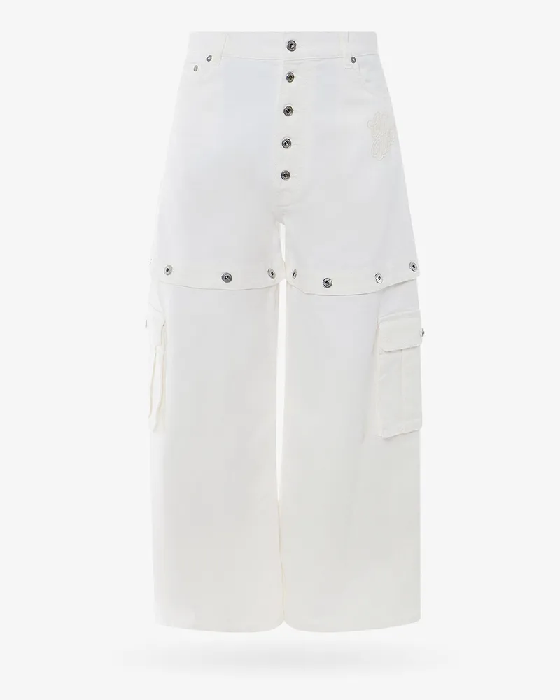 OFF-WHITE Super baggy trouswer with '90s logo -  - gender_Man White
