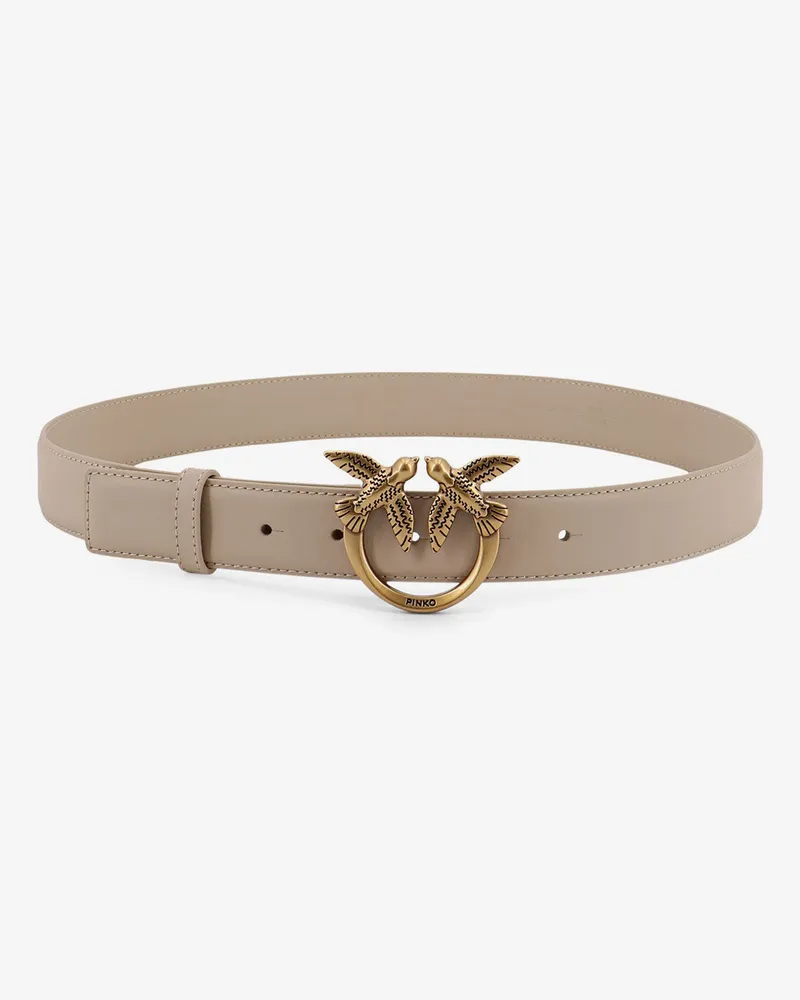 Pinko Berry leather belt -  - gender_Woman Beige