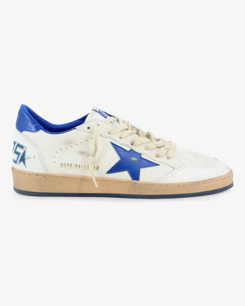 Golden Goose Ballstar leather sneakers with iconic side logo -  - gender_Man White