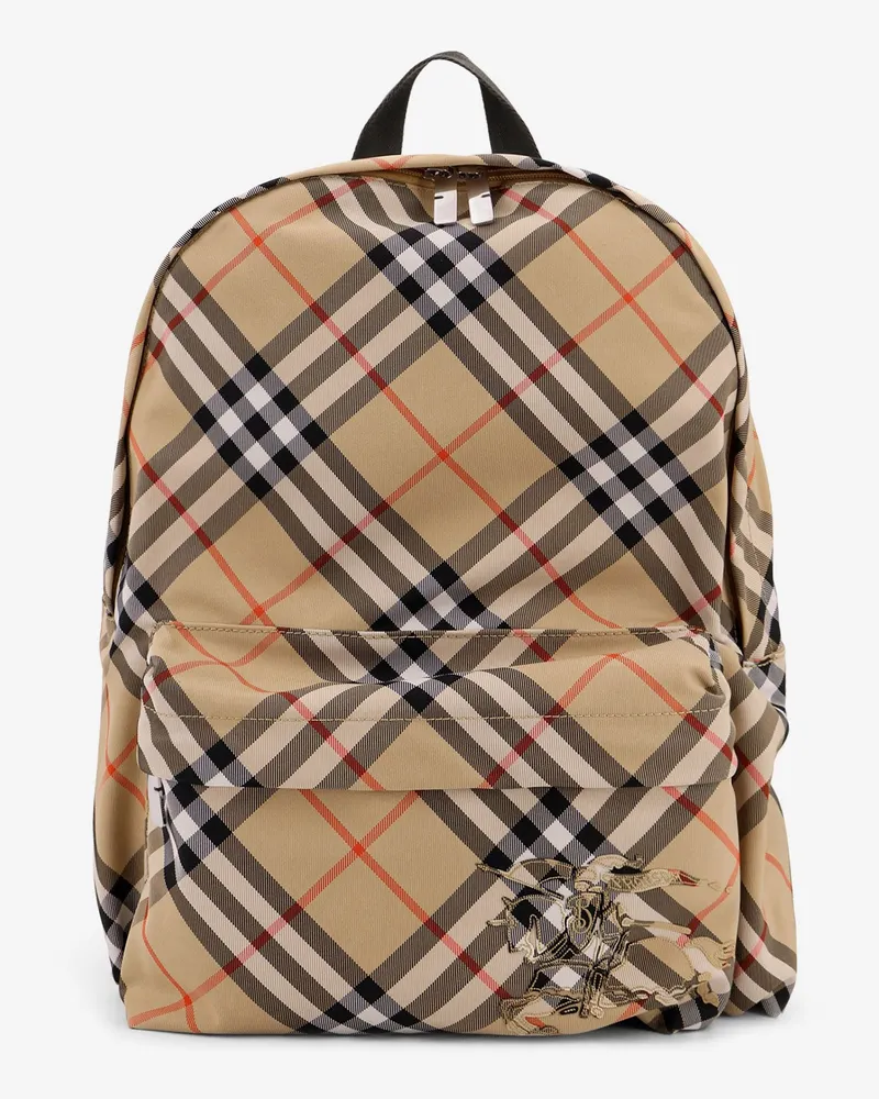 Burberry Essential backpack with Check pattern -  - gender_Man Beige