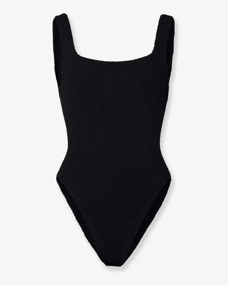 Hunza G Crinkle fabric one-piece swimsuit -  - gender_Woman Black