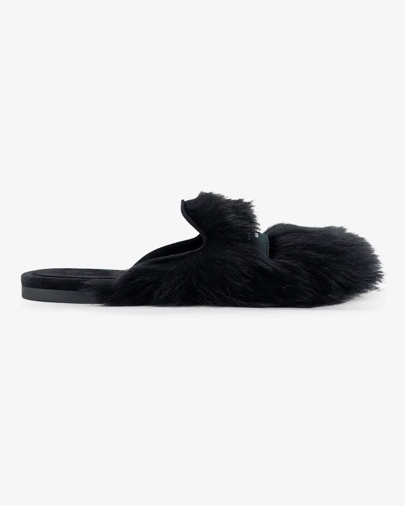 Dolce & Gabbana Sheepskin and suede sandals -  - gender_Woman Black