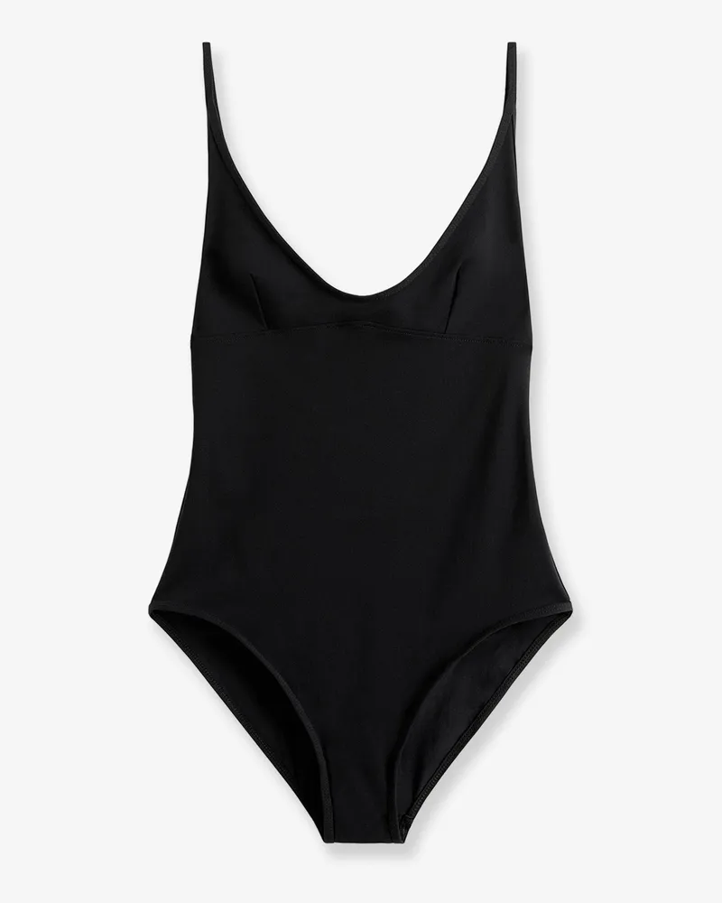 Totême Scoop nylon one-piece swimsuit -  - gender_Woman Black