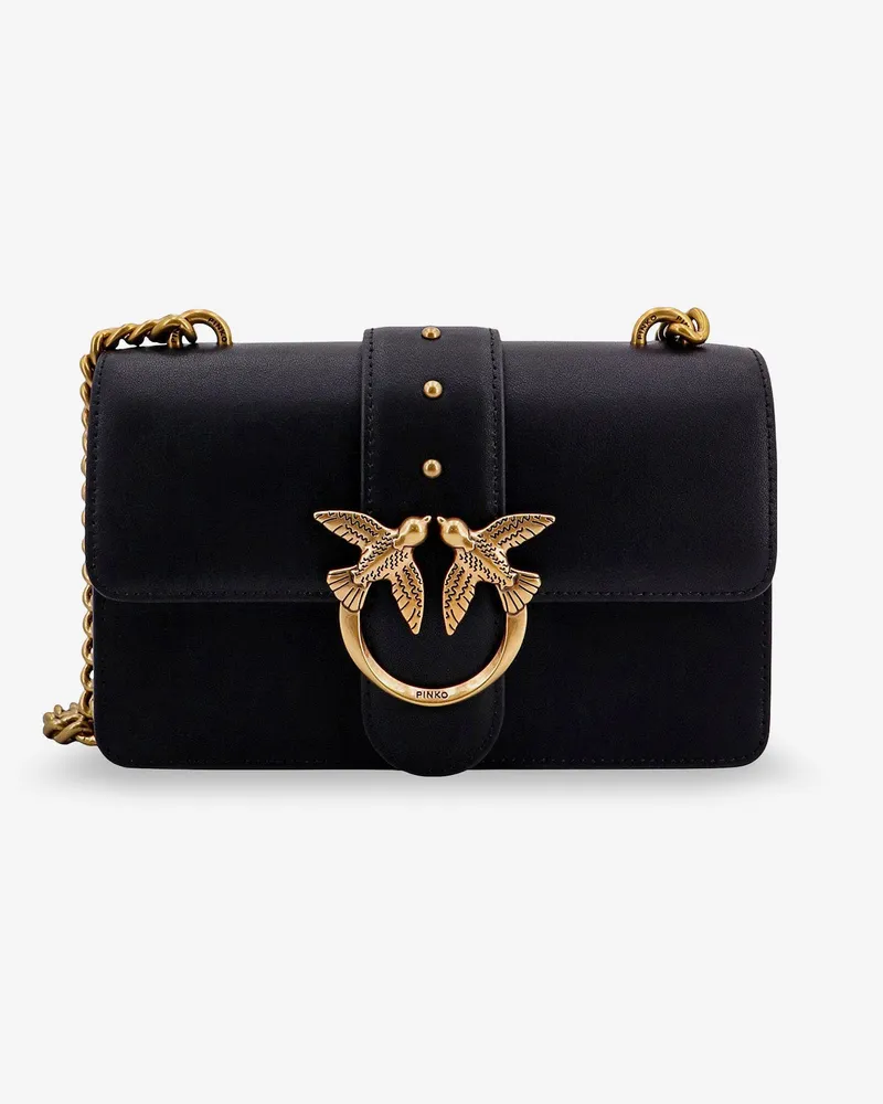 Pinko Love One Mini leather shoulder bag -  - gender_Woman Black
