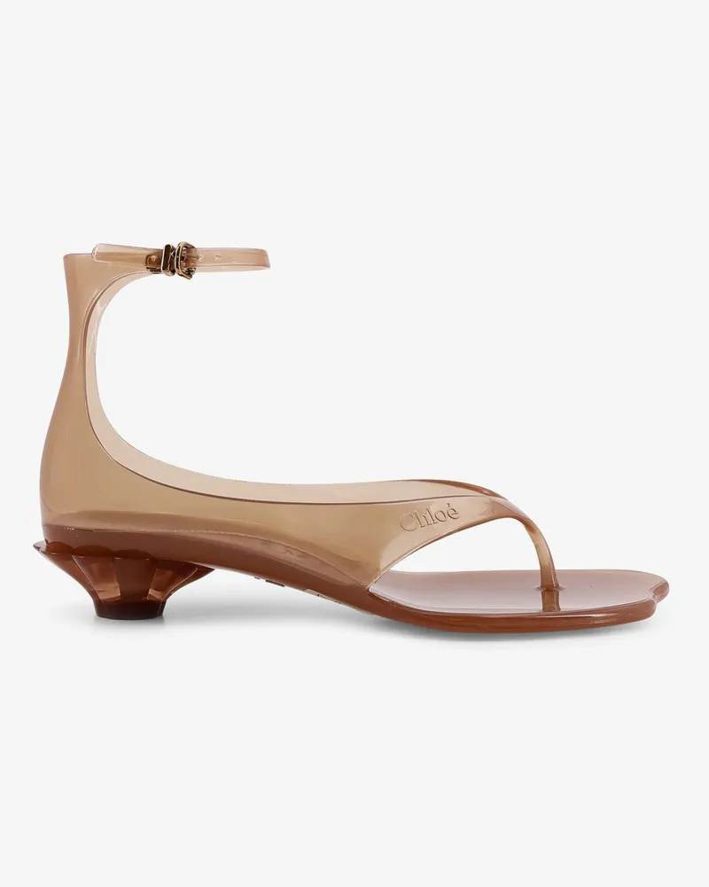 Chloé TPU Jelly sandals with shell heel -  - gender_Woman Beige