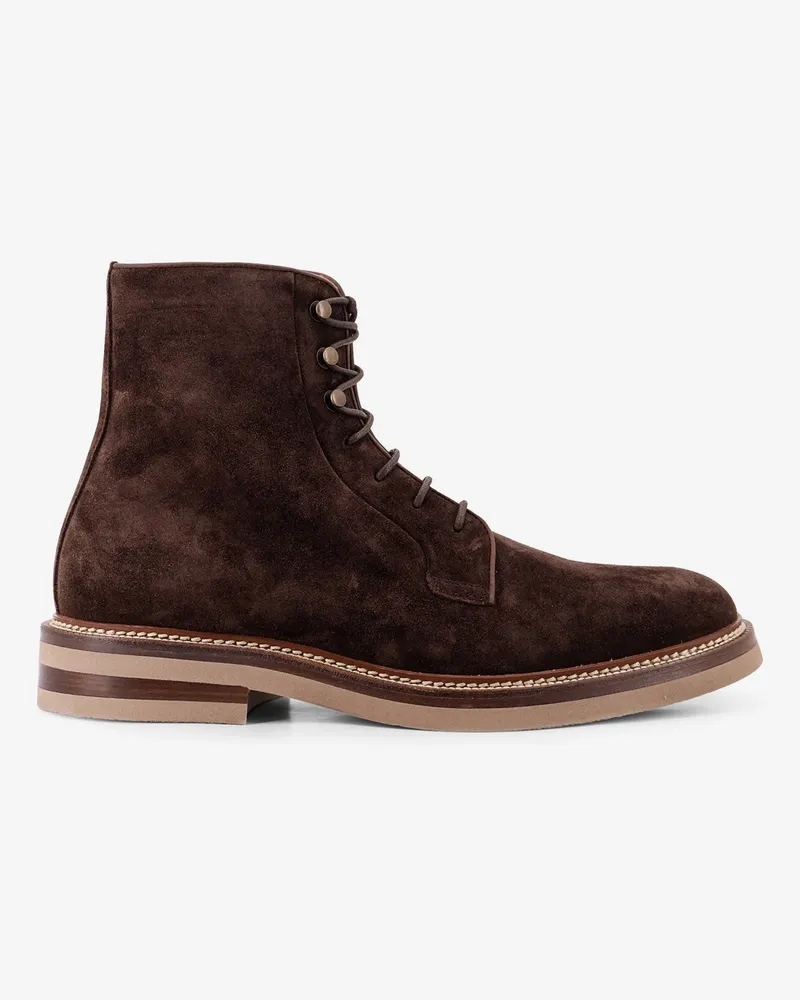 Brunello Cucinelli Suede boots -  - gender_Man Brown