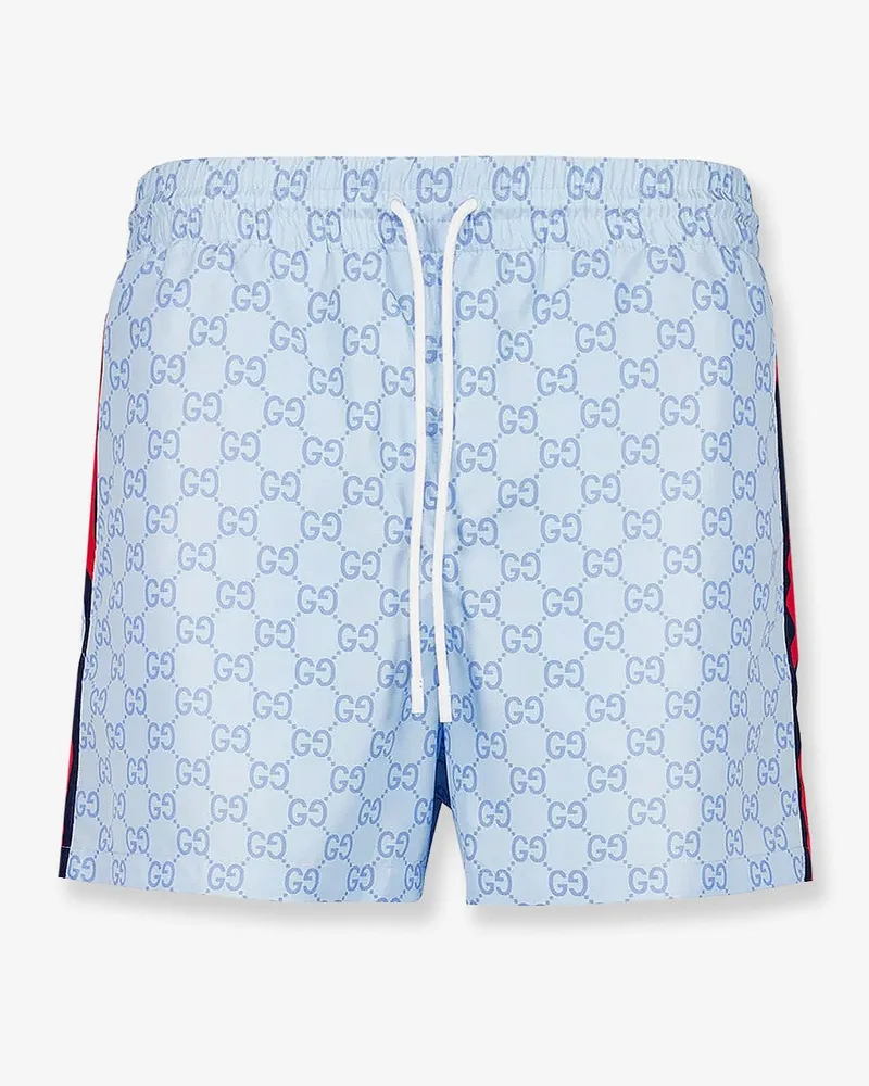 Gucci GG nylon swim trunks -  - gender_Man Blue