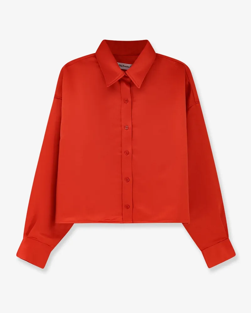 FRANKIE Shop Arlen satin boxy shirt -  - gender_Woman Red