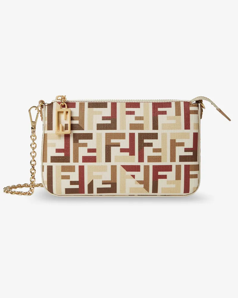 Fendi FF Fabric Pouch Baguette -  - gender_Woman Beige