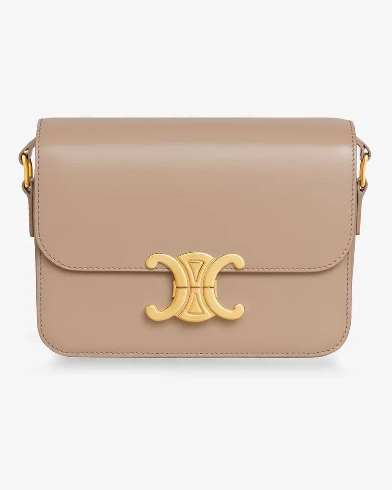 Celine Teen Triomphe leather crossbody bag -  - gender_Woman Beige