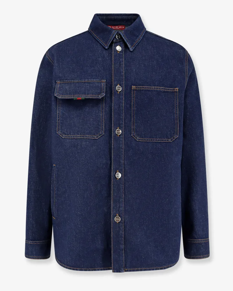 Gucci Dark denim shirt -  - gender_Man Blue