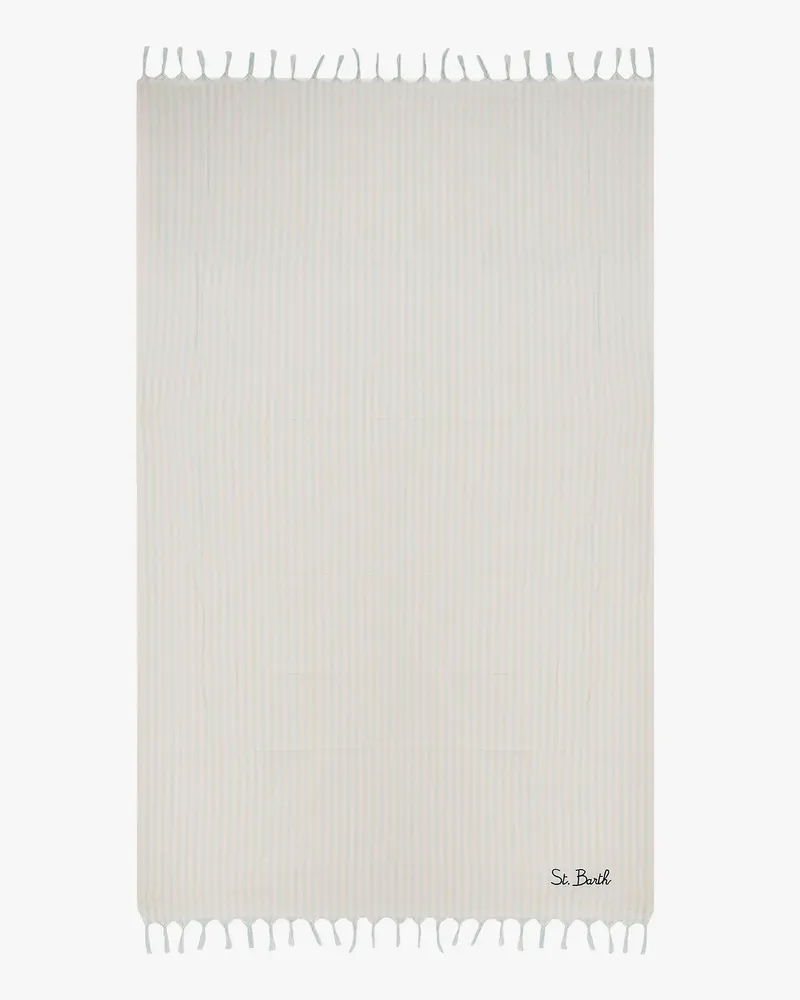 MC2 Saint Barth Foutas Light cotton beach towel -  - gender_Man Beige