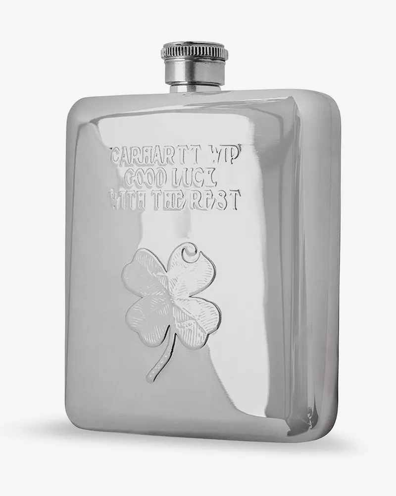 Carhartt WIP Clover Flask steel water bottle -  - gender_Man Silver
