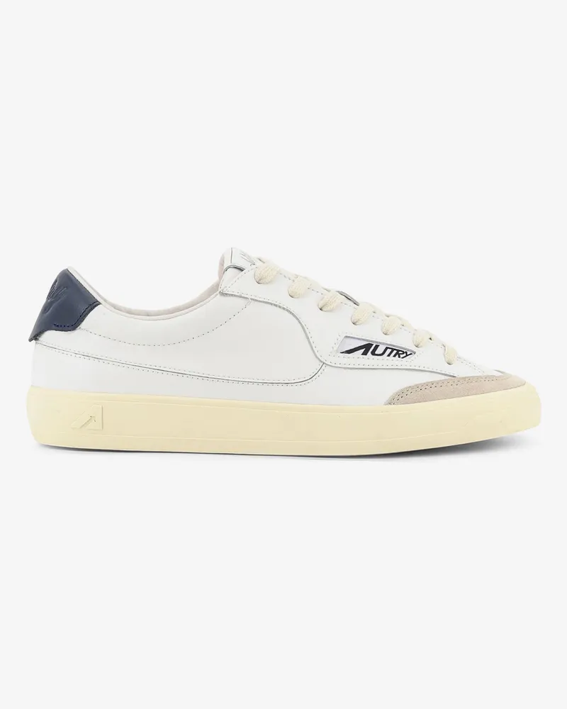 AUTRY Windscape leather sneakers with suede insert -  - gender_Man White