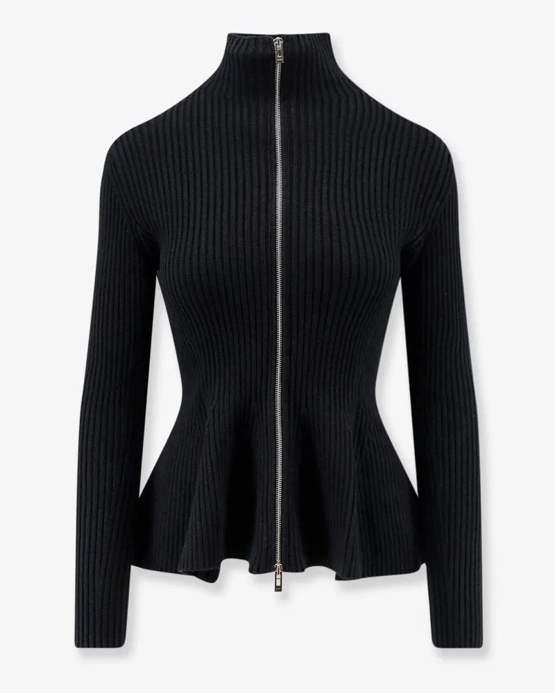 Alaïa Wool blend sweater with ribbed pattern -  - gender_Woman Black