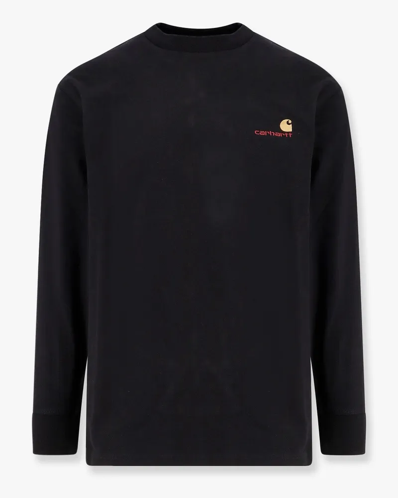 Carhartt WIP L/S American Script organic cotton T-shirt -  - gender_Man Black