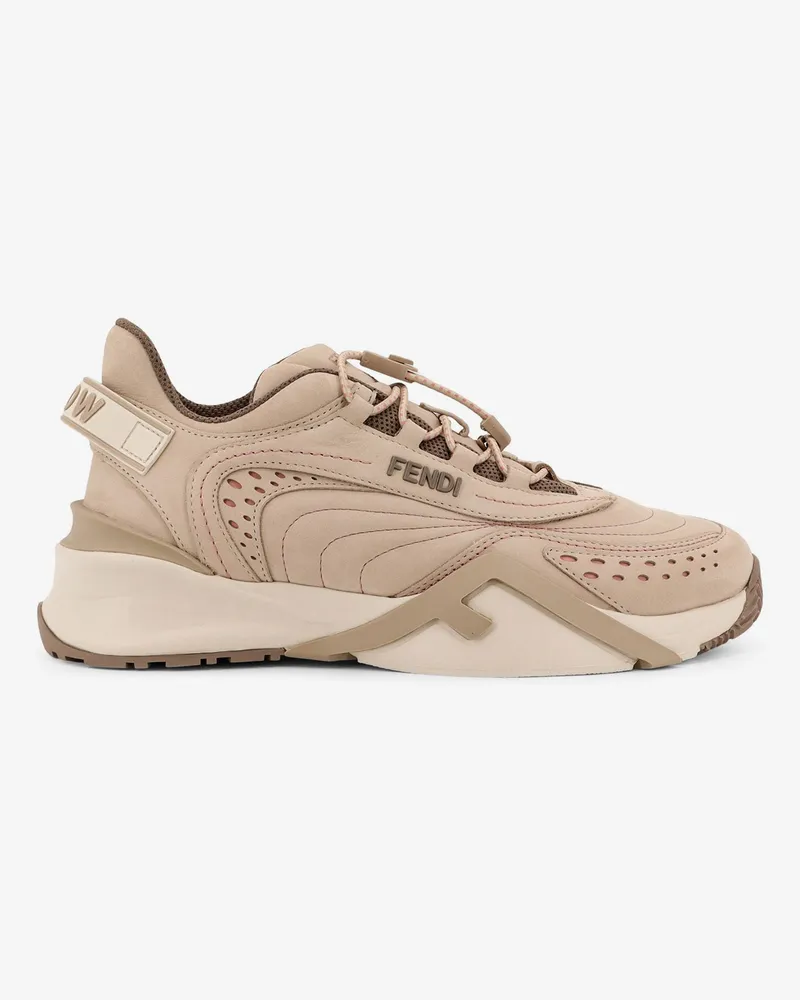 Fendi Flow sneakers with embossed logo on the side -  - gender_Woman Beige