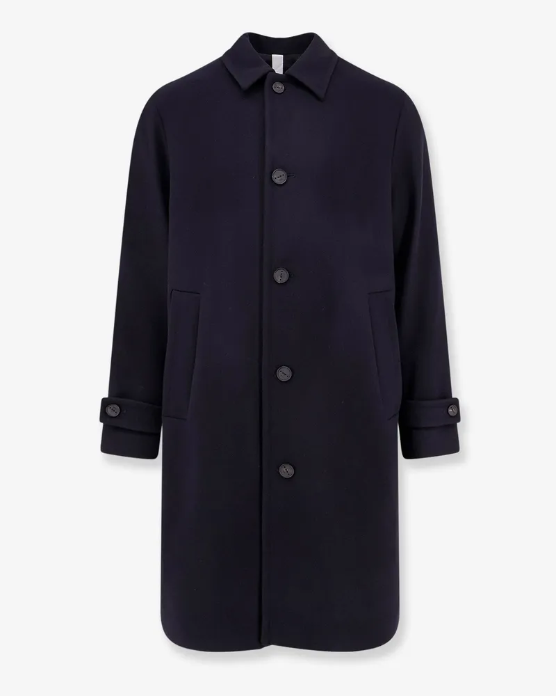 Hevò Loconia single-breasted wool blend coat -  - gender_Man Black
