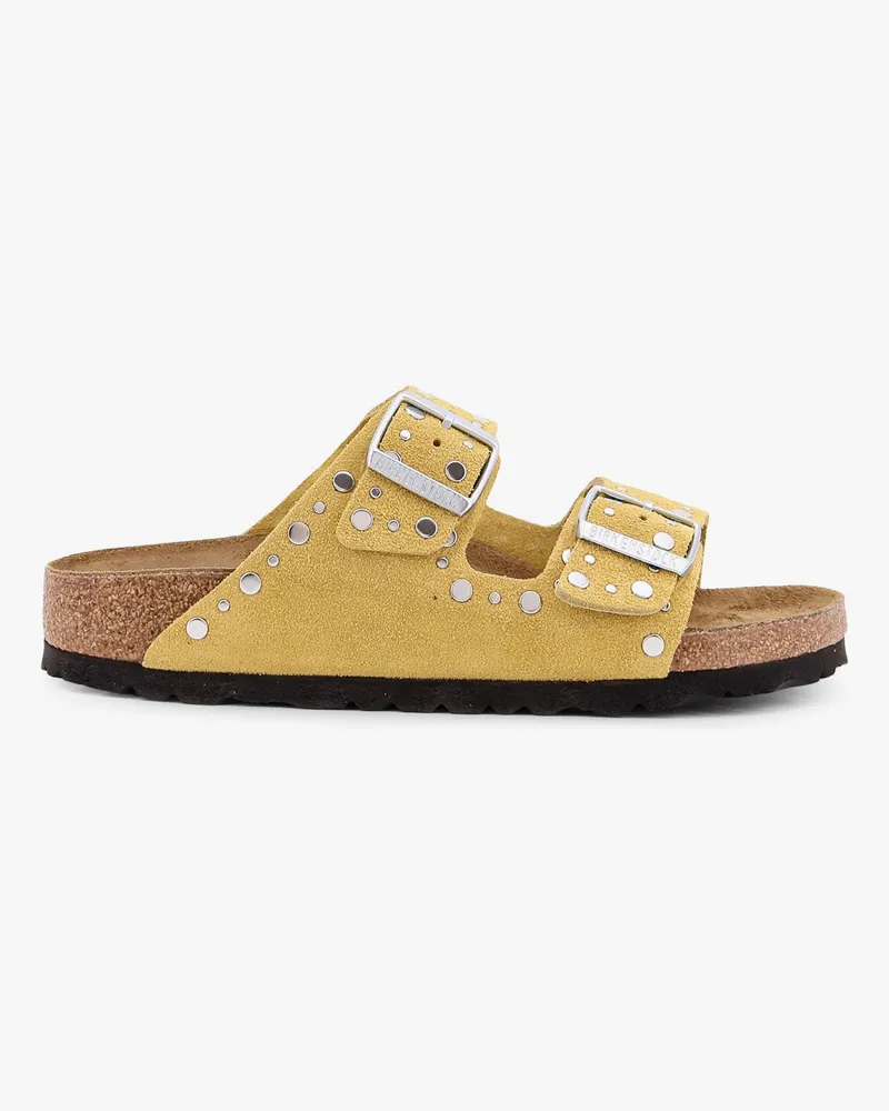 Birkenstock Arizona Rivet Border leather sandals with applied metal rivets -  - gender_Woman Yellow