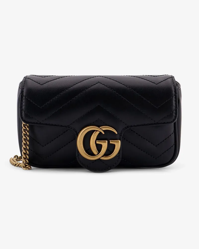 Gucci GG Marmont Mini Leather crossbody bag -  - gender_Woman Black