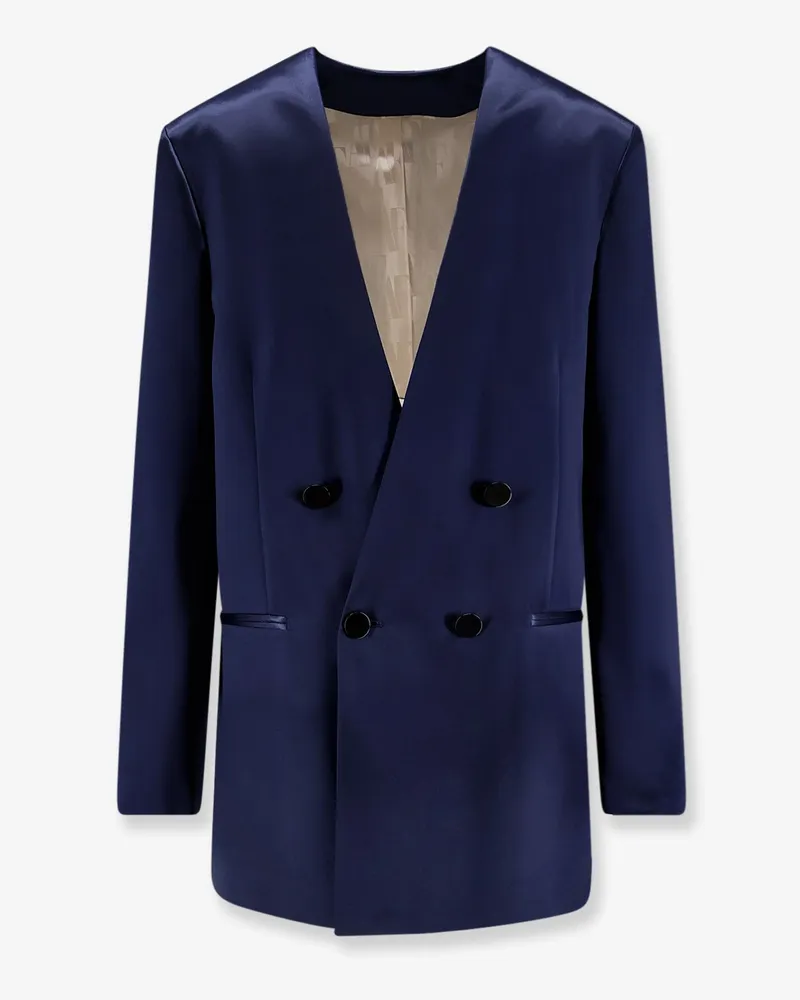 Alberta Ferretti Satin blazer -  - gender_Woman Blue