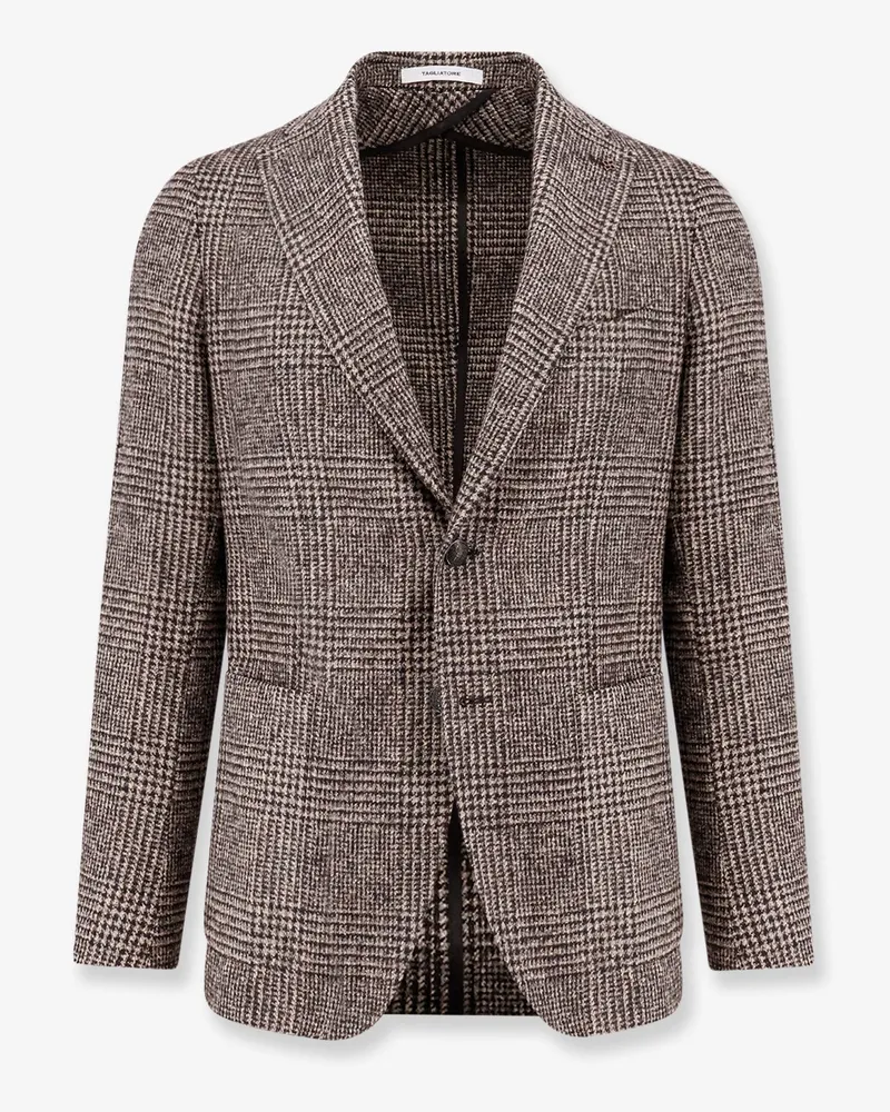 Tagliatore Single-breasted prince of wales blazer -  - gender_Man Brown